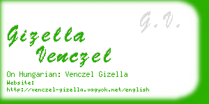 gizella venczel business card